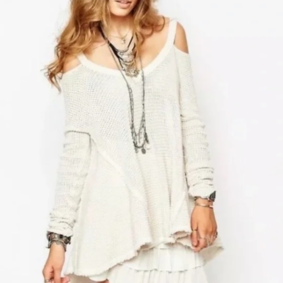 Free People Moonshine cold shoulder sweater - Picture 8 of 8